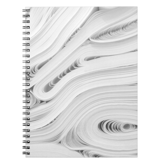 Caderno Espiral Muito tecido branco (Frente)