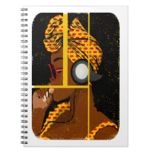 mulher áfrica ouve música