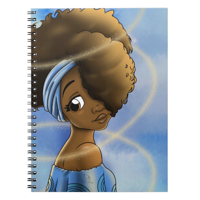 Caderno Espiral Mulher afro-americana (Frente)