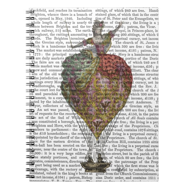 Caderno Espiral Mulher Balão de Ar Quente 3 (Frente)