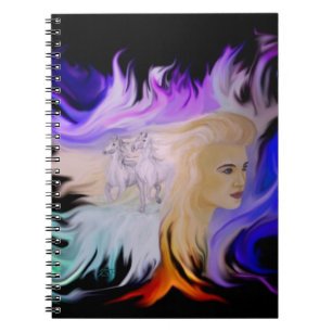 Caderno Espiral Mulher com Cavalo