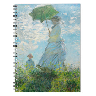 Caderno Espiral Mulher com Parasol Claude Monet