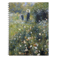 Mulher com Parasol em Jardim por Auguste Renoir