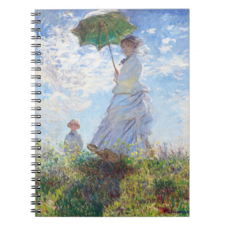 Caderno Espiral Mulher com Parasol por Claude Monet