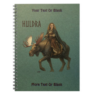 Caderno Espiral Mulher da Floresta Huldra Nórdica