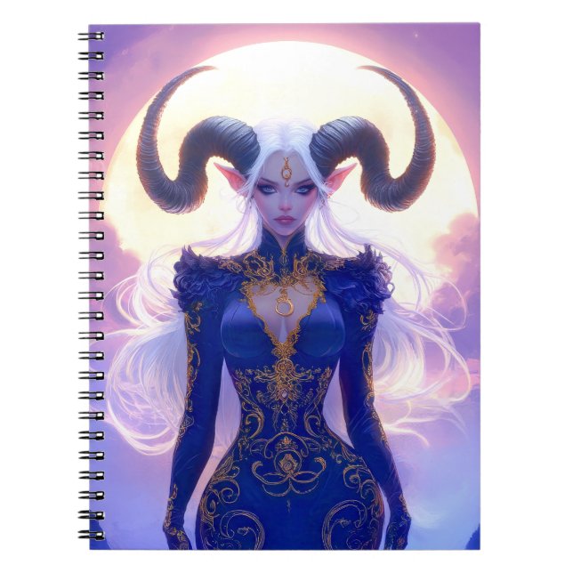 Caderno Espiral Mulher de Capricórnio (Frente)