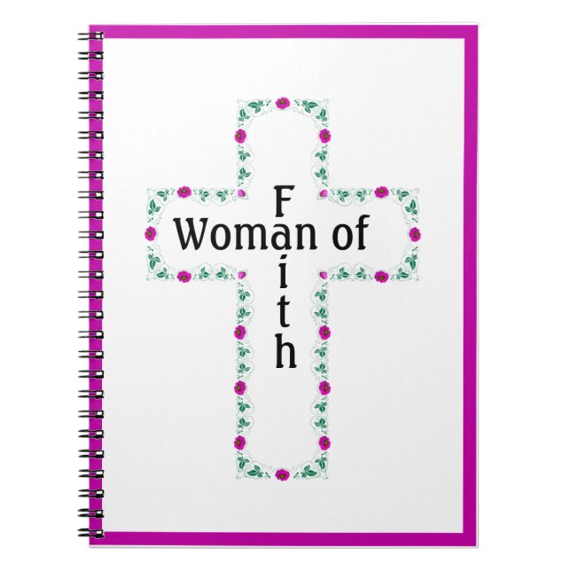 Caderno Espiral Mulher de fé (Frente)