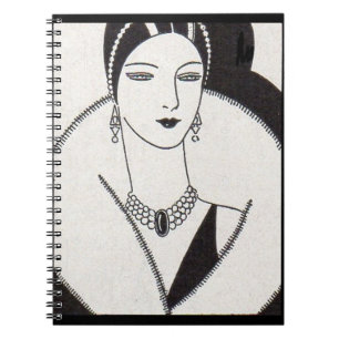 Caderno Espiral Mulher deco de 1928