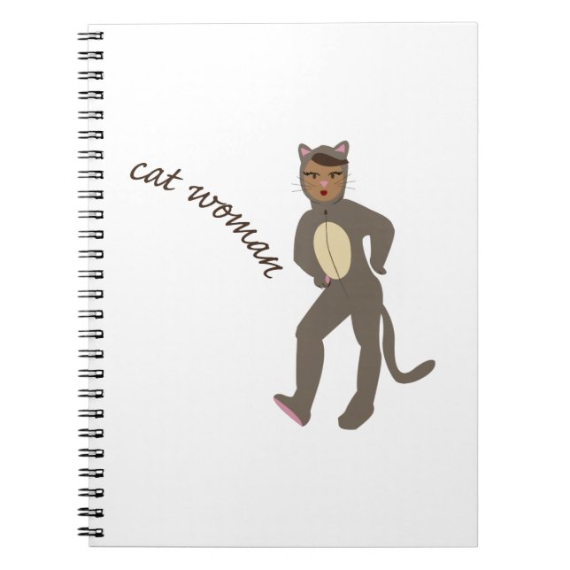Caderno Espiral Mulher do gato (Frente)