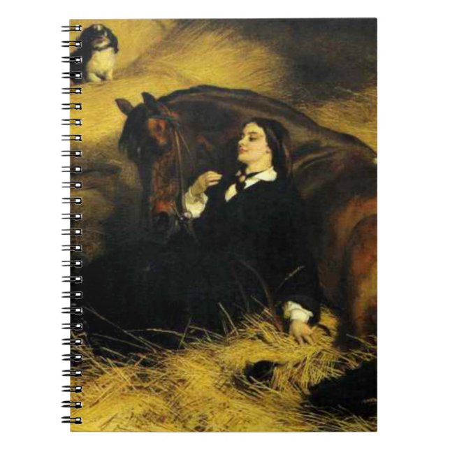 Caderno Espiral Mulher e Cavalo (Frente)
