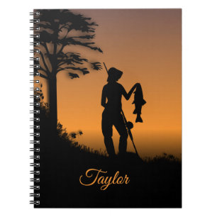 Caderno Espiral Mulher Fisher no Dusk Personal