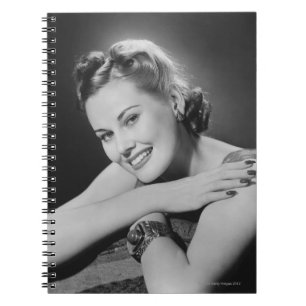 Caderno Espiral Mulher glamoroso