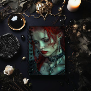 Caderno Espiral Mulher Gótica