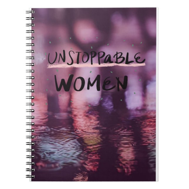 Caderno Espiral mulher imparável (Frente)