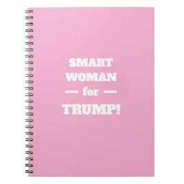 Caderno Espiral Mulher inteligente para Trump