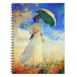 Caderno Espiral Mulher Monet com Parasol à Direita