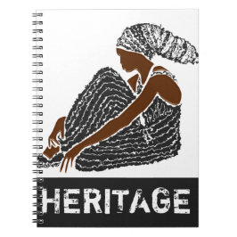 Caderno Espiral Mulher Negra com Herança AFRICANA