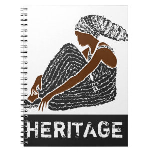 Caderno Espiral Mulher Negra com Herança AFRICANA