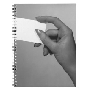 Caderno Espiral Mulher que guardara o cartão