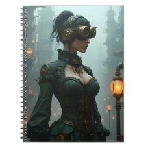 Mulher Steampunk vitoriana em verde