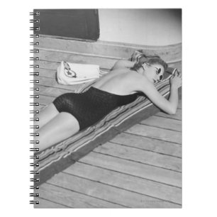 Caderno Espiral Mulher Tanning de Sun