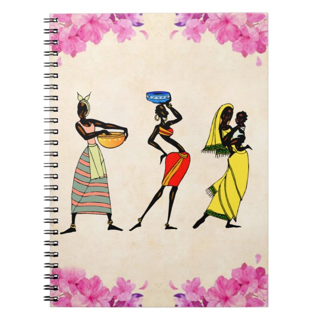 Caderno Espiral Mulheres de África (Frente)