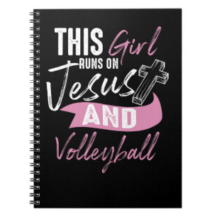 Caderno Espiral Mulheres Legal de voleibol Engraçadas Meninas R