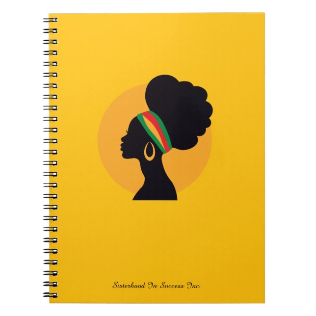 Caderno Espiral Mulheres Negras Refletindo (Frente)
