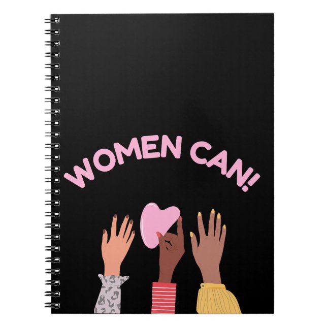 Caderno Espiral Mulheres Podem Feminista (Frente)