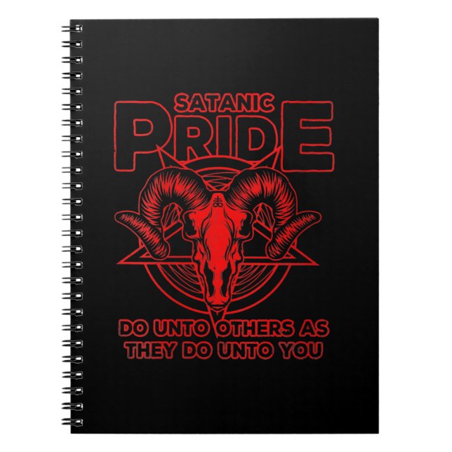 Caderno Espiral Mulheres Satã Satanás do Orgulho Satanás Pagan Goa (Frente)