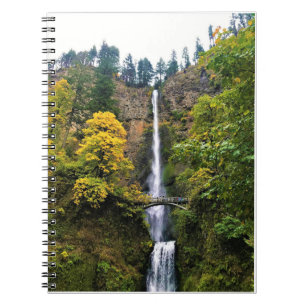 Caderno Espiral Multnomah Falls, Columbia River Gorge, Oregon