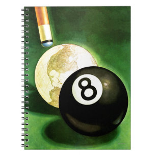 Caderno Espiral Mundo como a bola de sugestão