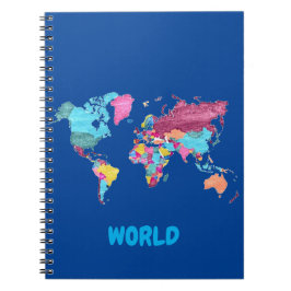 Caderno Espiral Mundo do notebook