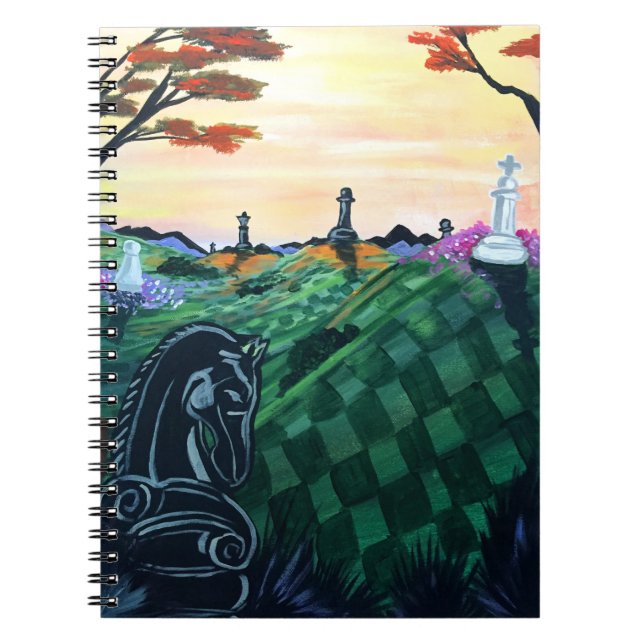 Caderno Espiral Mundo Do Xadrez (Frente)