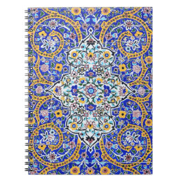 Caderno Espiral Mural malhado em forma de lata, elaborado em persa