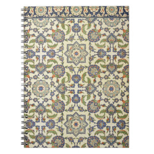 Caderno Espiral Mure azulejos de Qasr Rodouan, 'da arte árabe com