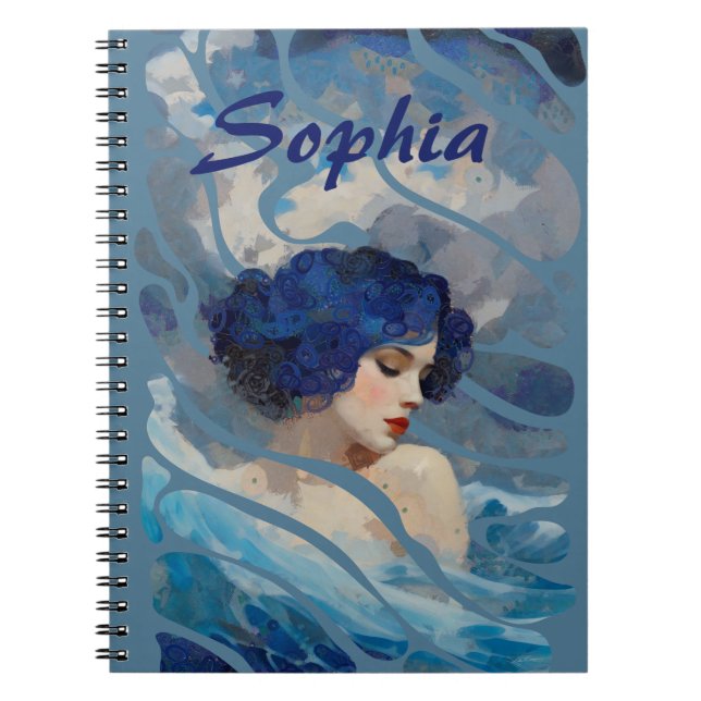 Caderno Espiral Murmurios da Deusa do Oceano (Frente)