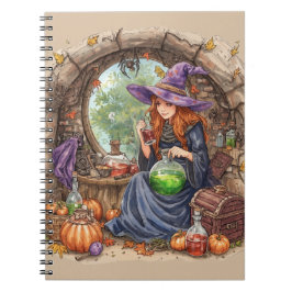 Caderno Espiral Murmurios de Magia, Bela Bruxa e Sua Poção