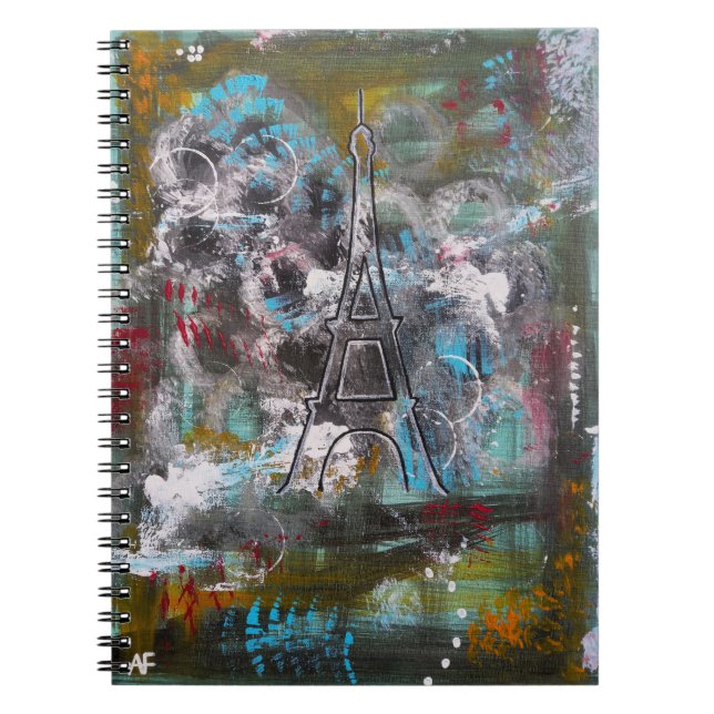 Caderno Espiral Murmurios de Paris Pintura de Alfred Fox (Frente)