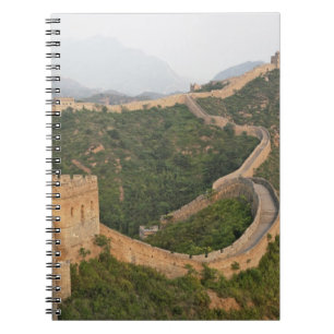 Caderno Espiral Muro de Excelentes da China em Jinshanling, China,
