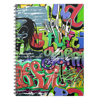 Caderno Espiral Muro de grafite: Salto Urbano