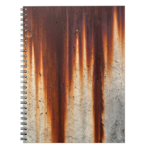 Caderno Espiral Muro de Grunge Ruído: Sagging Textuturado