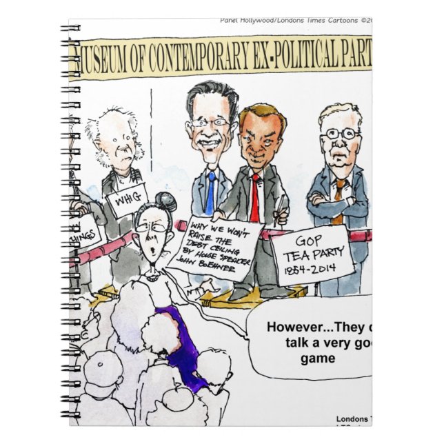 Caderno Espiral Museu De Ex-Partidos Políticos, Presentes E Camise (Frente)