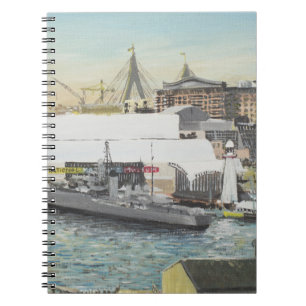 Caderno Espiral Museu marítimo de Sydney do balcão do hotel. 199