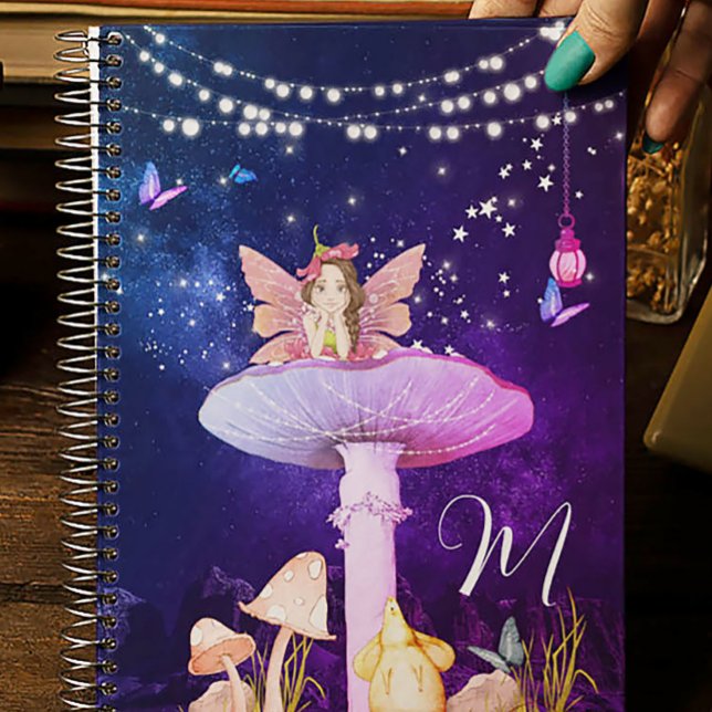 Caderno Espiral Mushroom Fantasy Magia Encantada Escola de Fadas (Criador carregado)
