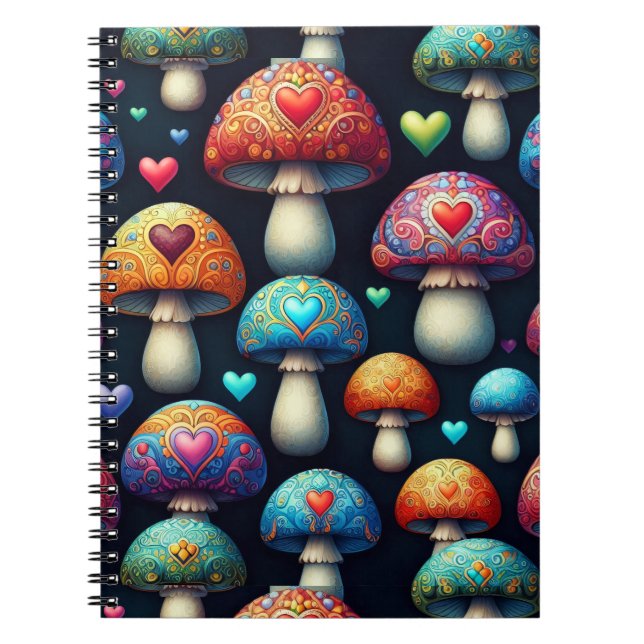 Caderno Espiral Mushroom Love (Frente)