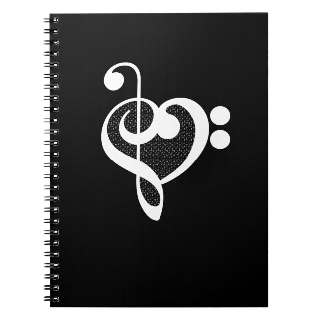 Caderno Espiral Music Heart - I Love Music (Frente)