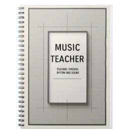 Caderno Espiral Music Teacher