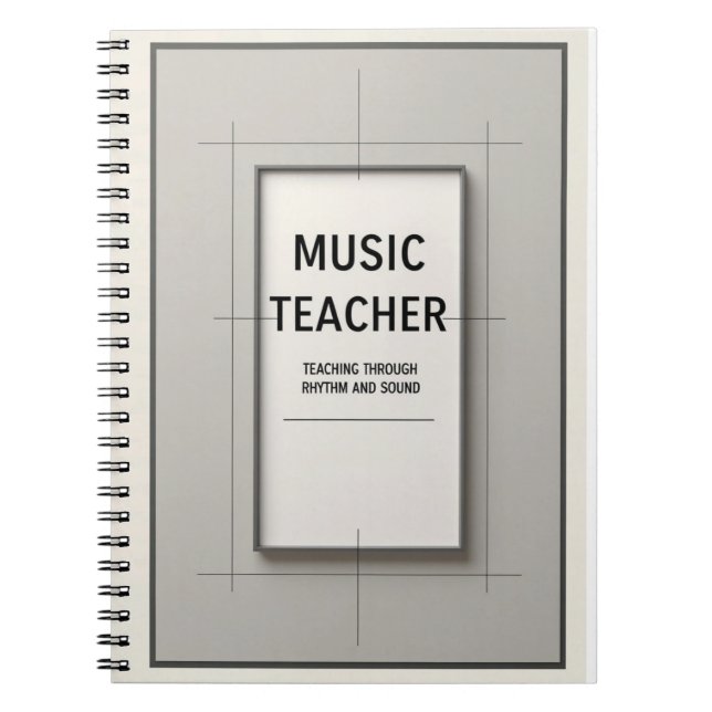 Caderno Espiral Music Teacher (Frente)