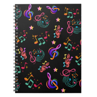 Caderno Espiral Música a cores